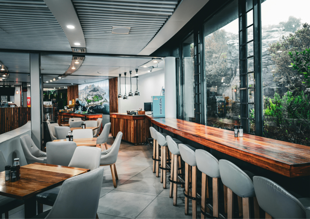 restaurant interior by Vibe Vista, food outlets, dining spaces